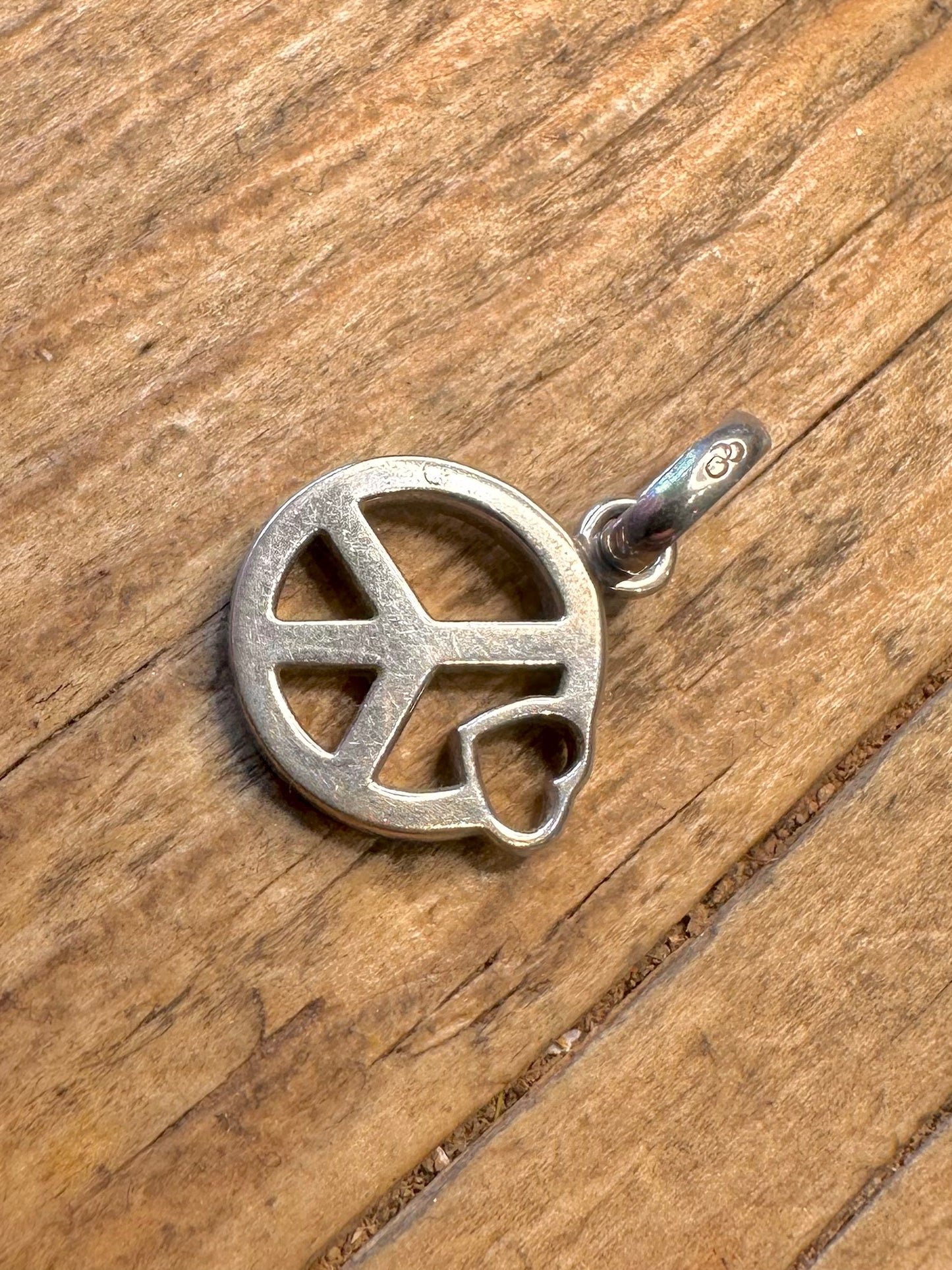 Links of London CND Peace Heart 925 Sterling Silver Pendant
