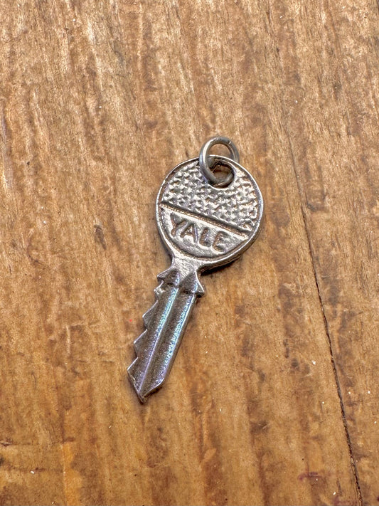Yale Key 925 Sterling Silver Charm Pendant