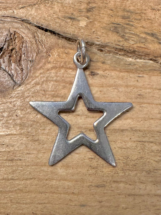 Modern Star 925 Silver Pendant