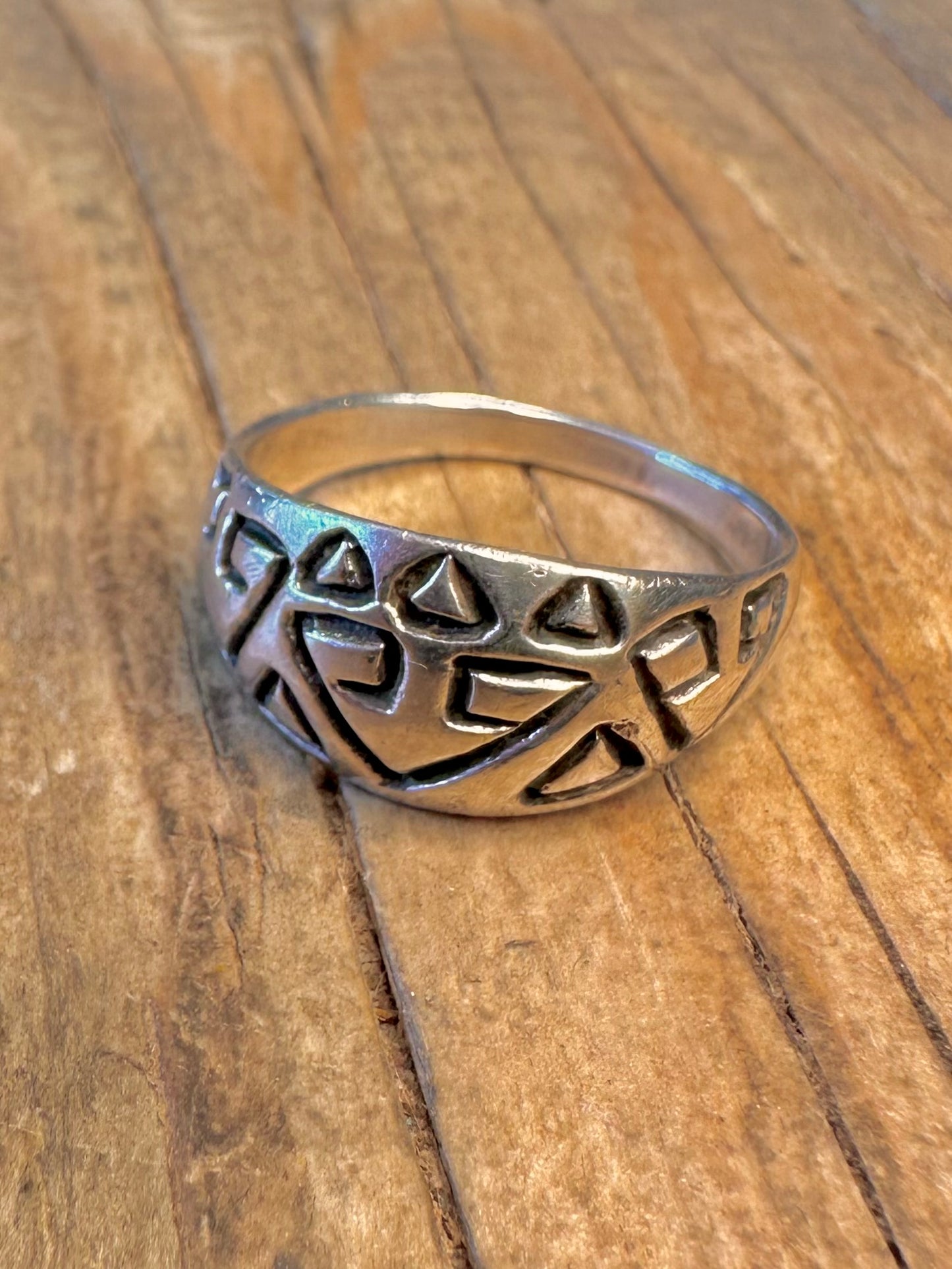 Fertig gravierte Formen 925er Sterlingsilber Ring Größe R1/2