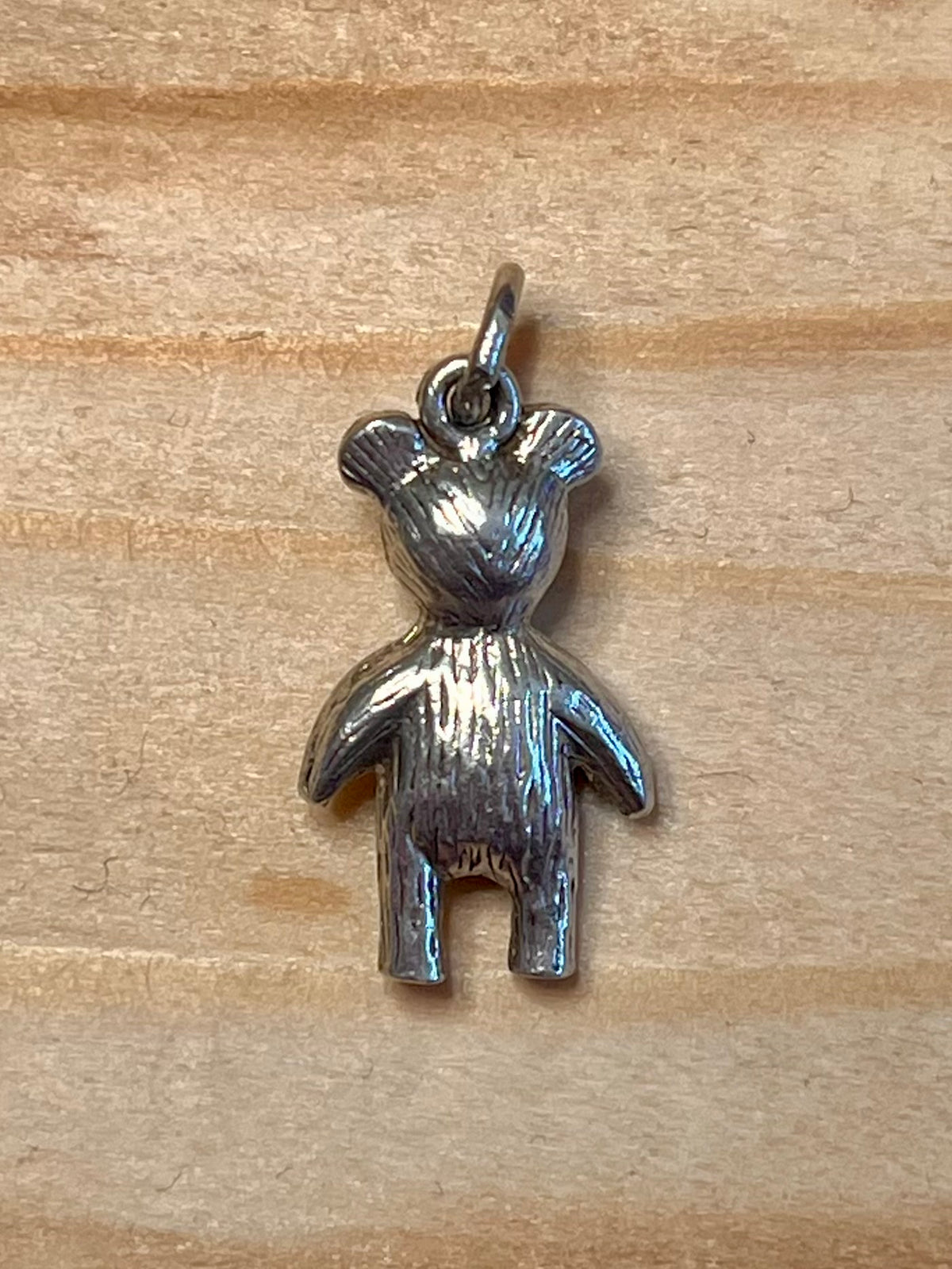 Small Teddy Bear 925 Sterling Silver Pendant