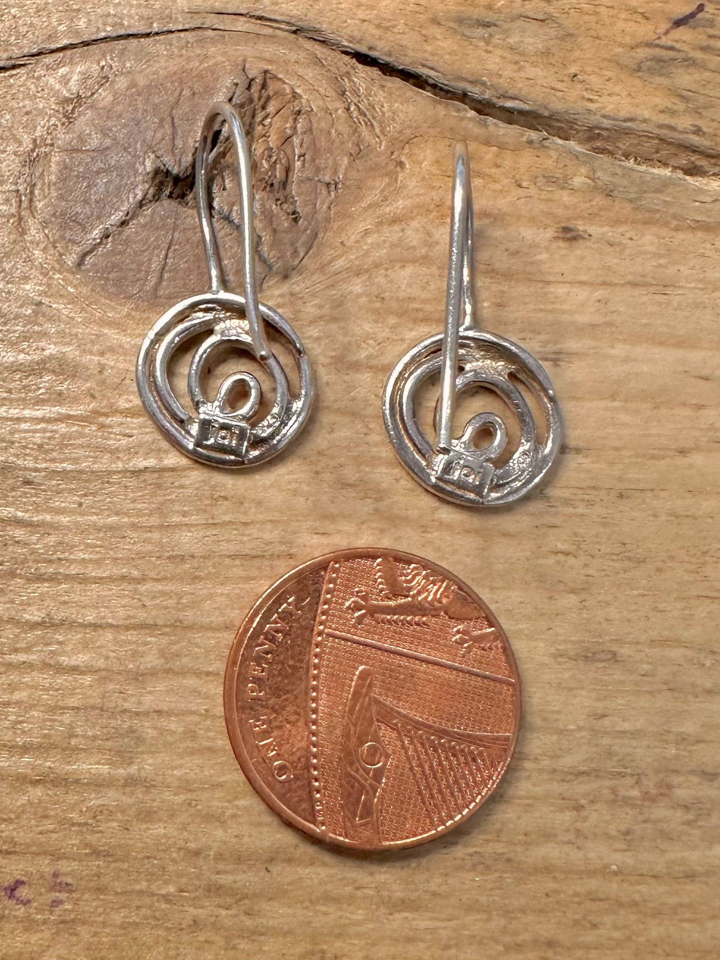 Abstract Circle 925 Silver Earrings