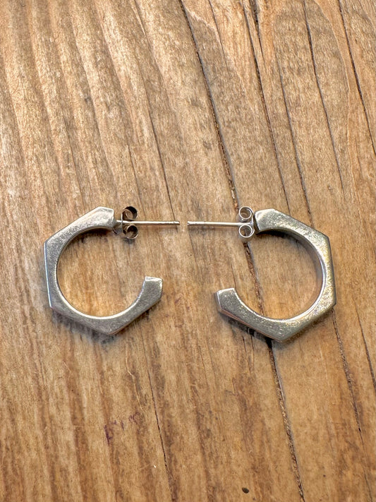 Geometrische Creolen aus 925er Sterlingsilber