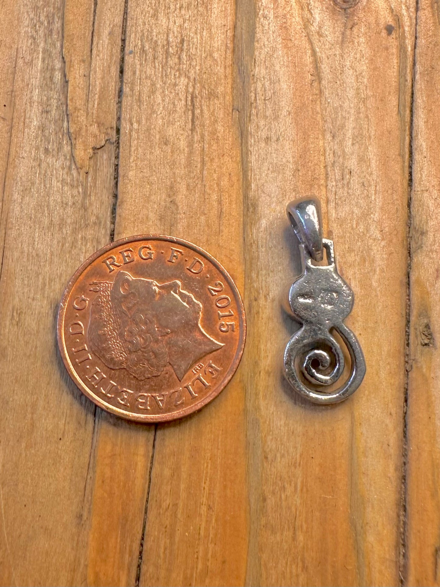 Blue Opal Swirl 925 Sterling Silver Pendant