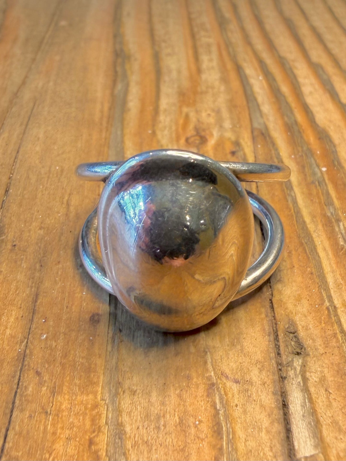 Modernist 2008 Dome Split Band RLM Studio QVC 925 Sterling Silver Size T1/2 Ring