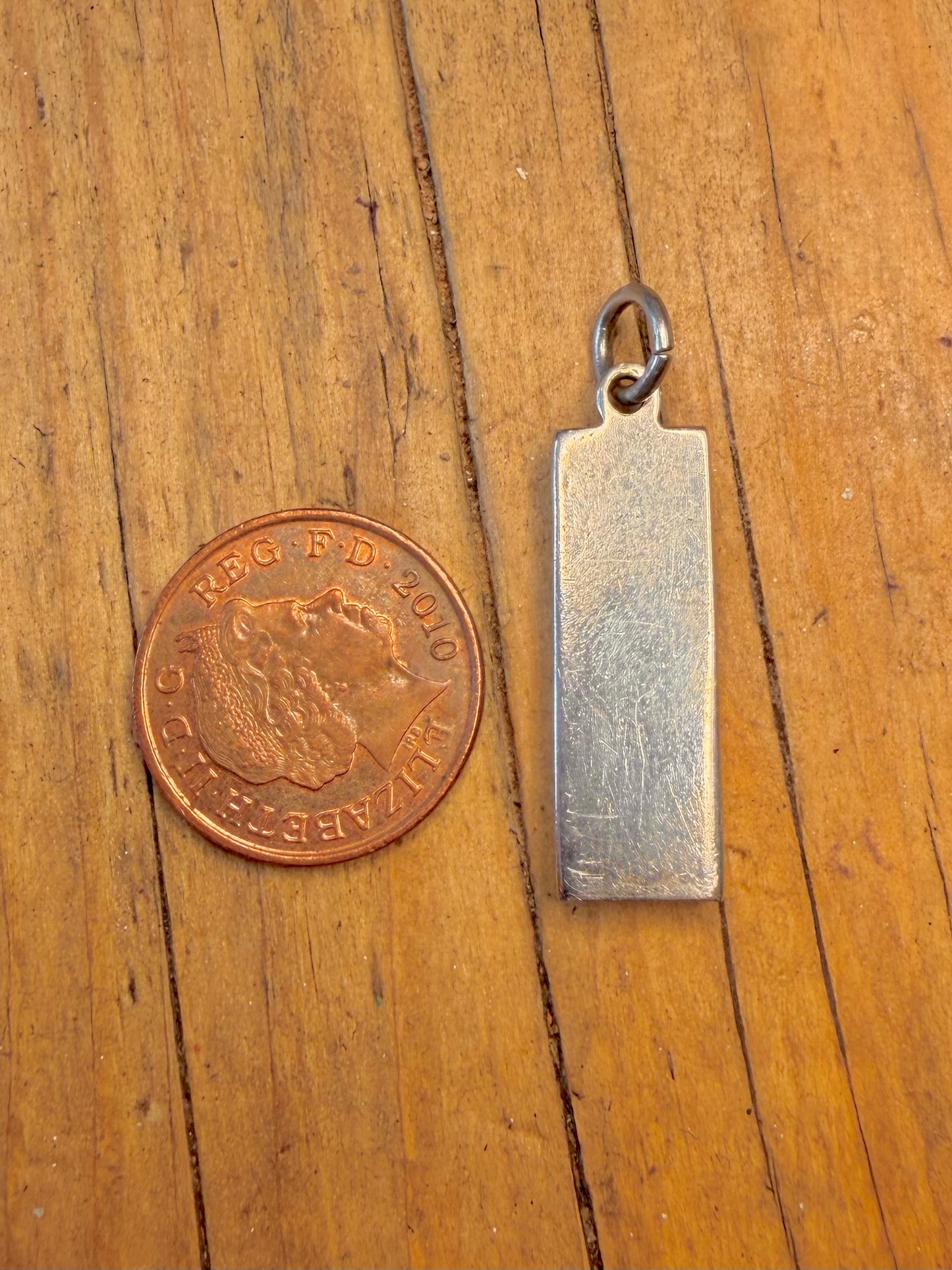 Ingot 1977 Maker GMC Sheffield 925 Sterling Silver Pendant