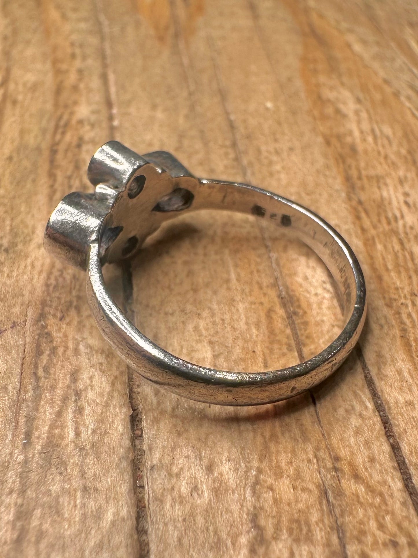 Vintage Amethyst 925 Sterling Silver Size Q Ring