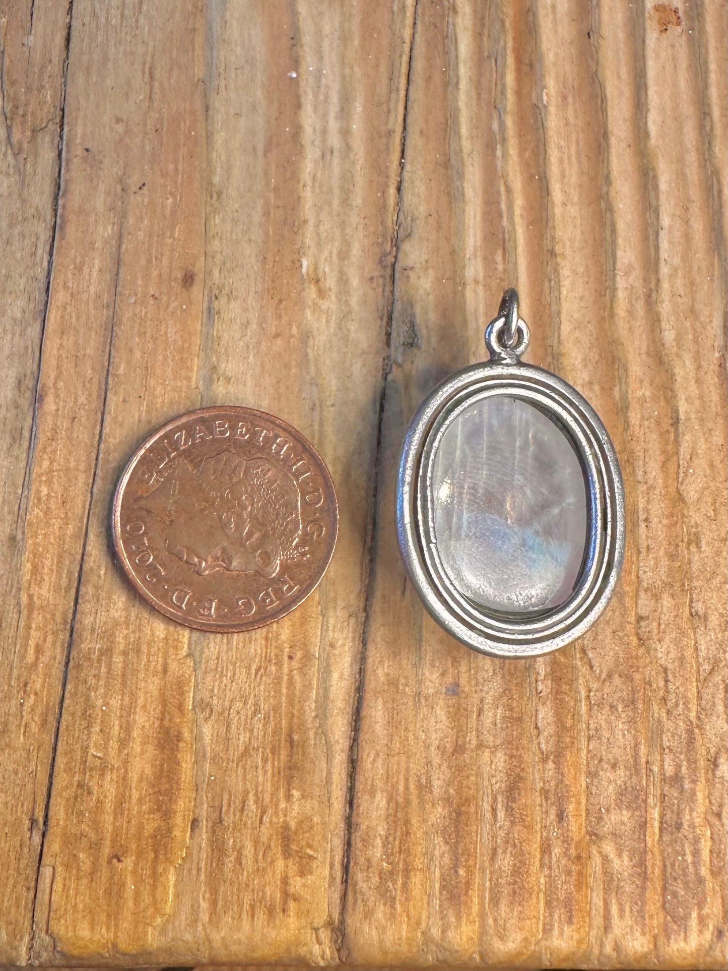 Moonstone Oval 925 Sterling Silver Pendant