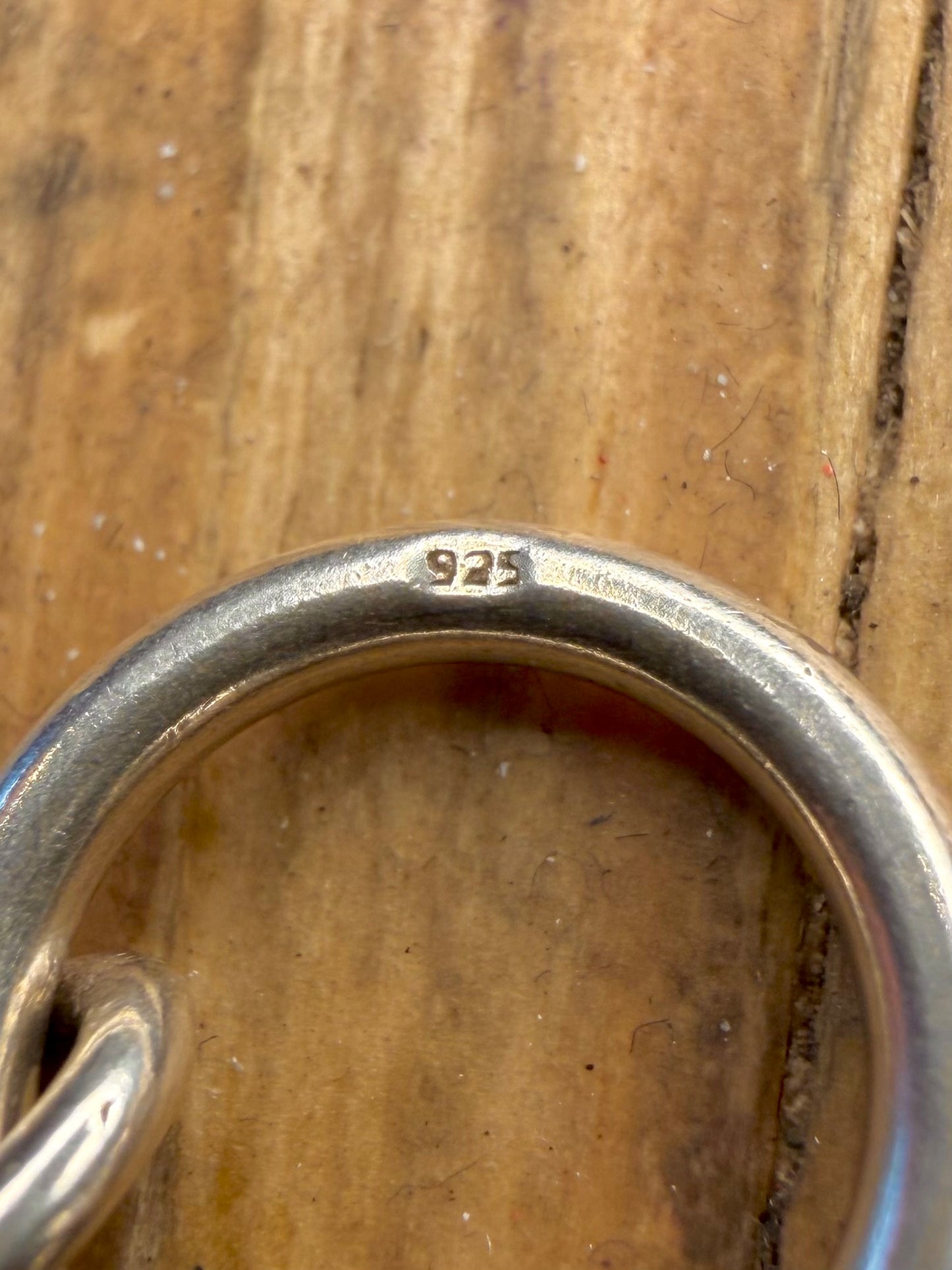 Belcher T Bar Heart 925 Sterling Silver 8 inch Bracelet