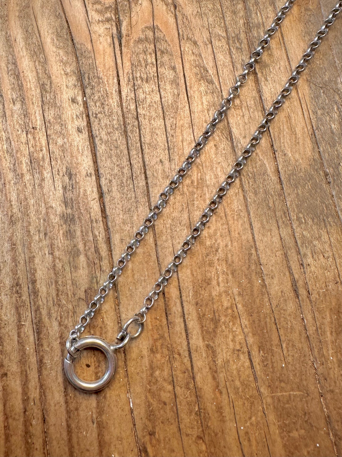 Belcher Chain Large Clasp 925 Sterling Silver 16 inch Necklace