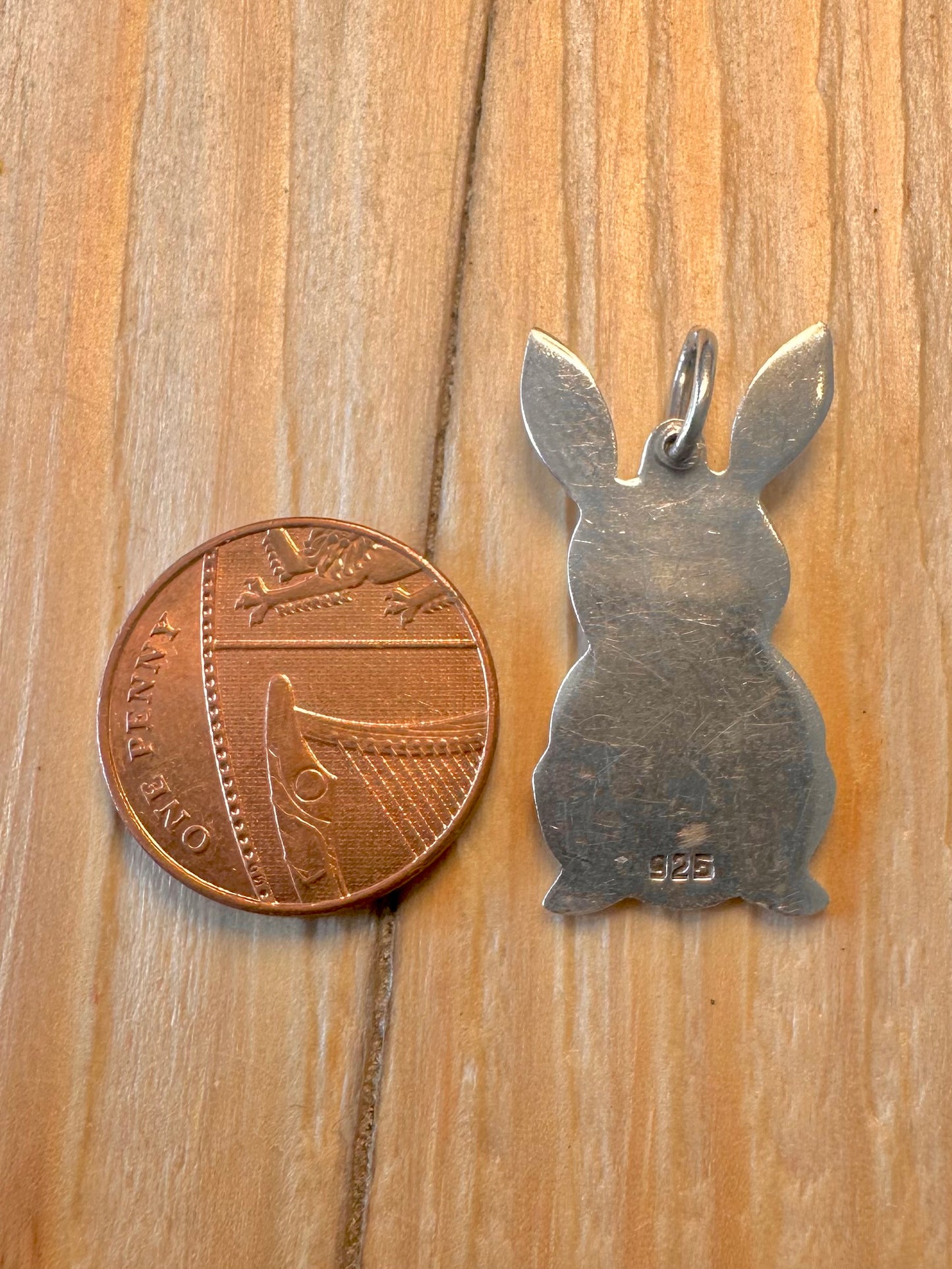 Vintage Rabbit 925 Silver Pendant