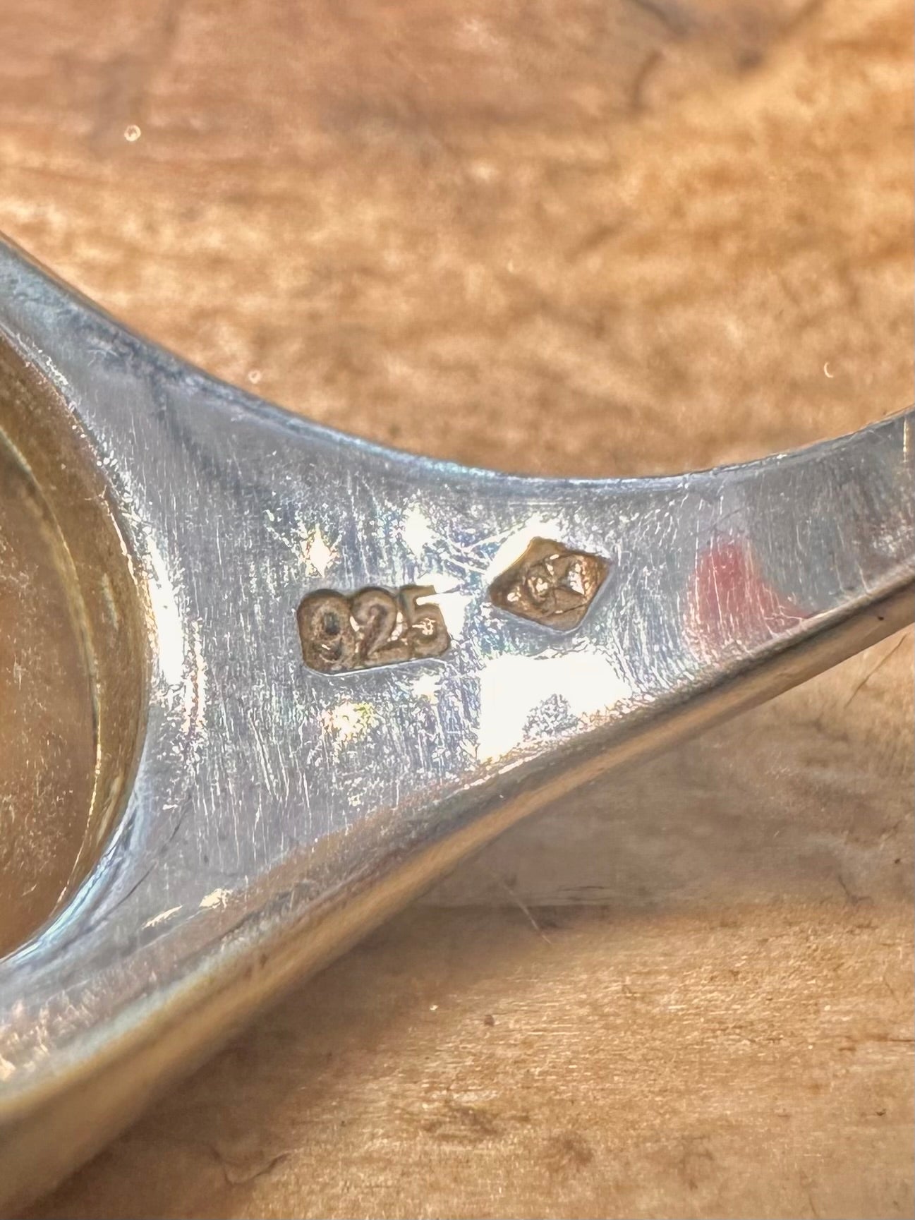 Abstract CZ Modernist 925 Silver Size K Ring