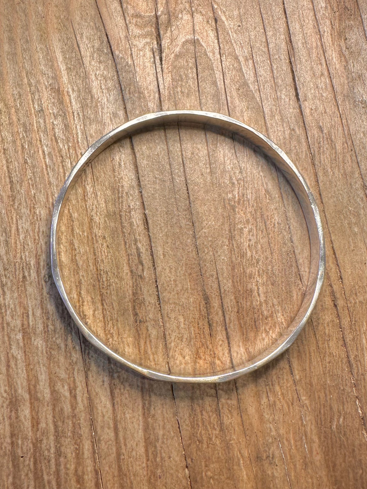 Vintage 1989 Modernist 925 Sterling Silver Bangle