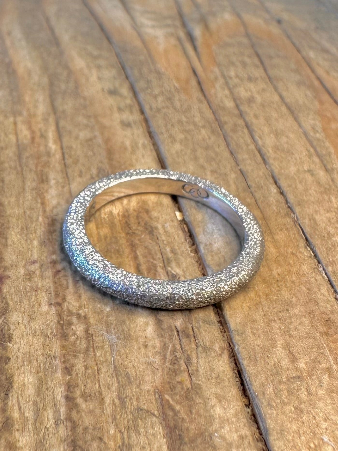 Links of London 2000 Textured Band 925 Sterling Silver Size K Ring