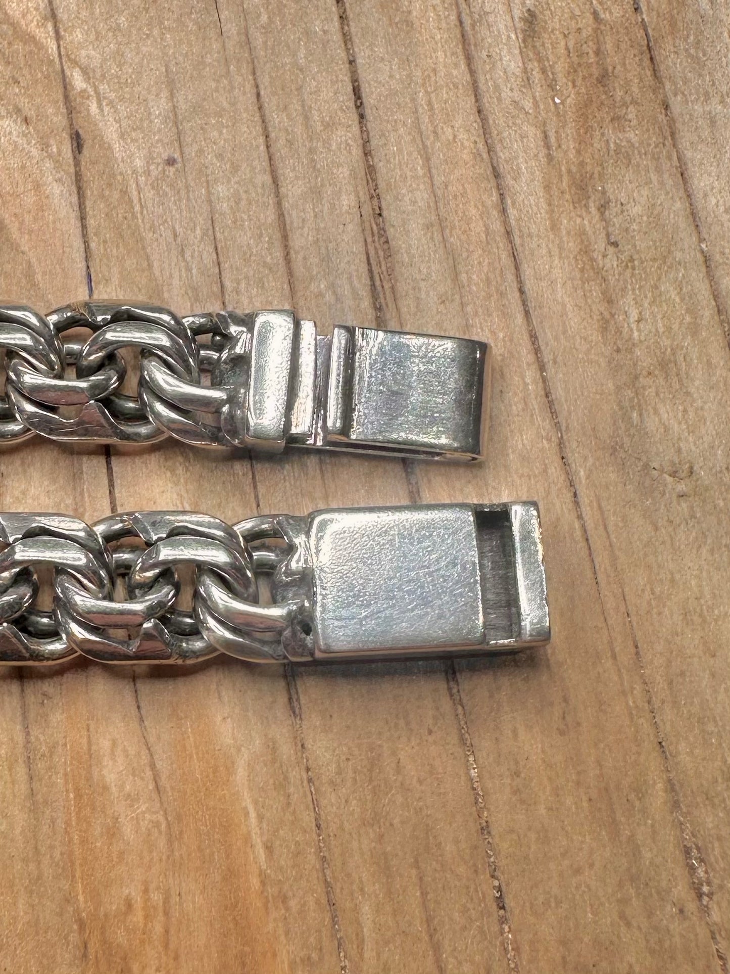 Vintage Bismarck Chunky 925 Sterling Silver 22.5 inch Necklace