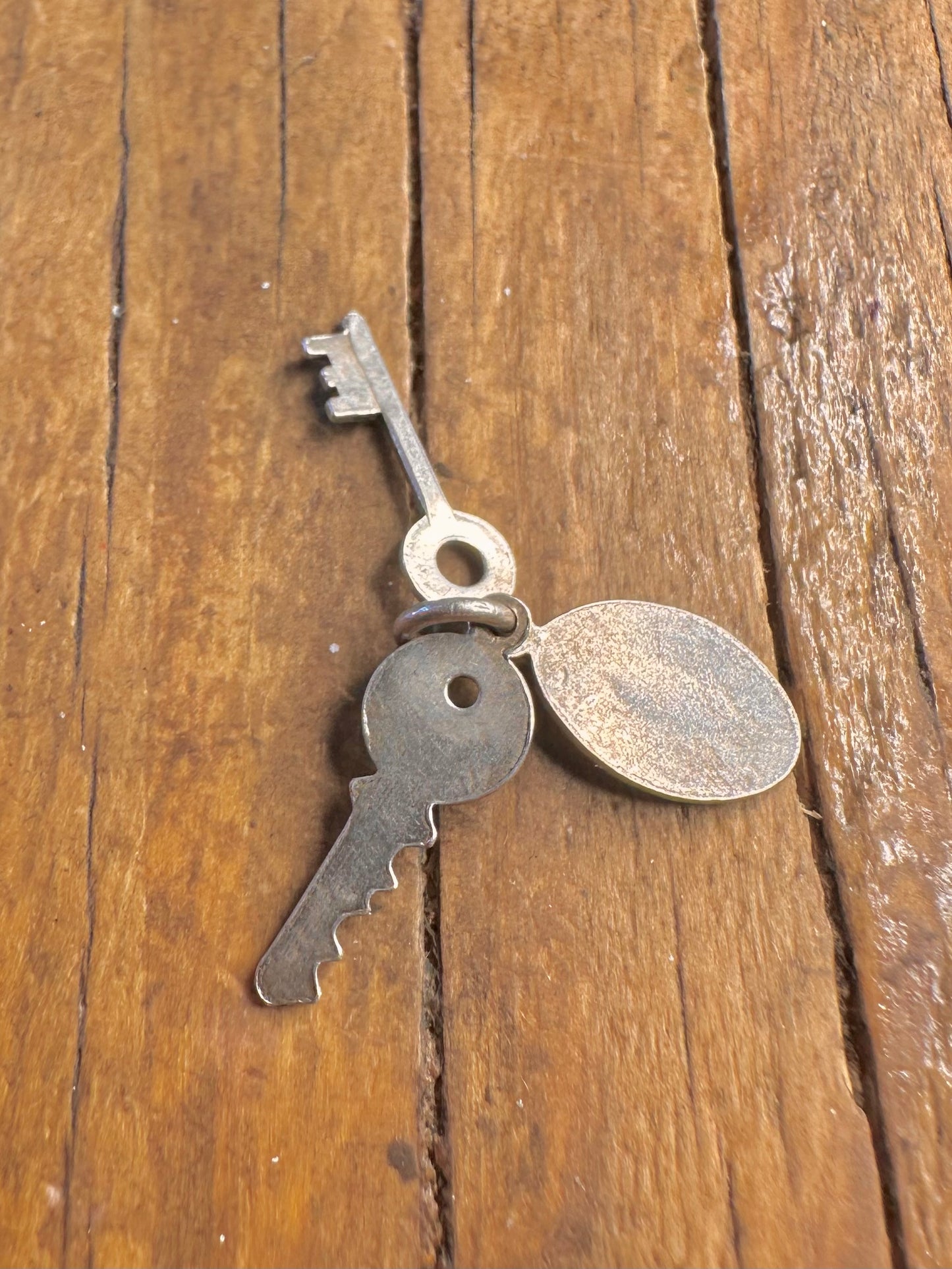 Set of Keys If Found Return To 925 Sterling Silver Charm Pendant