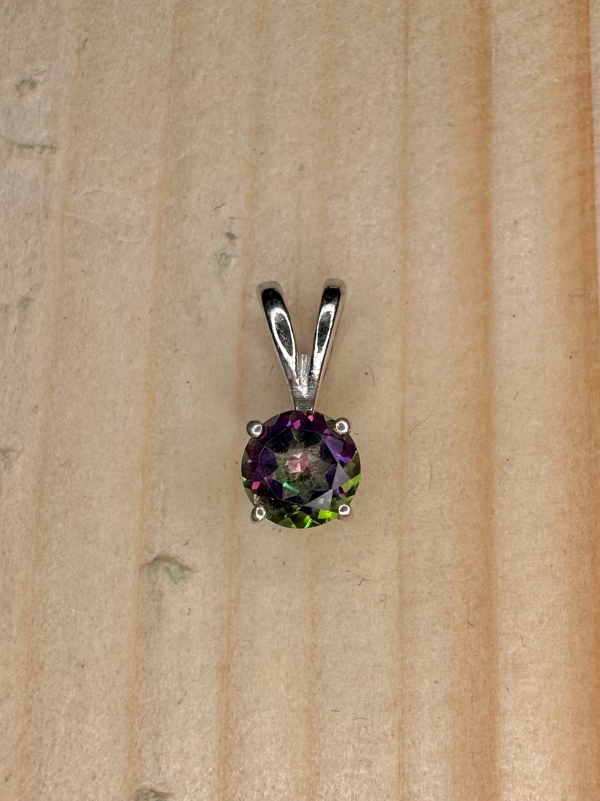 Mystic Topaz 925 Sterling Silver Pendant