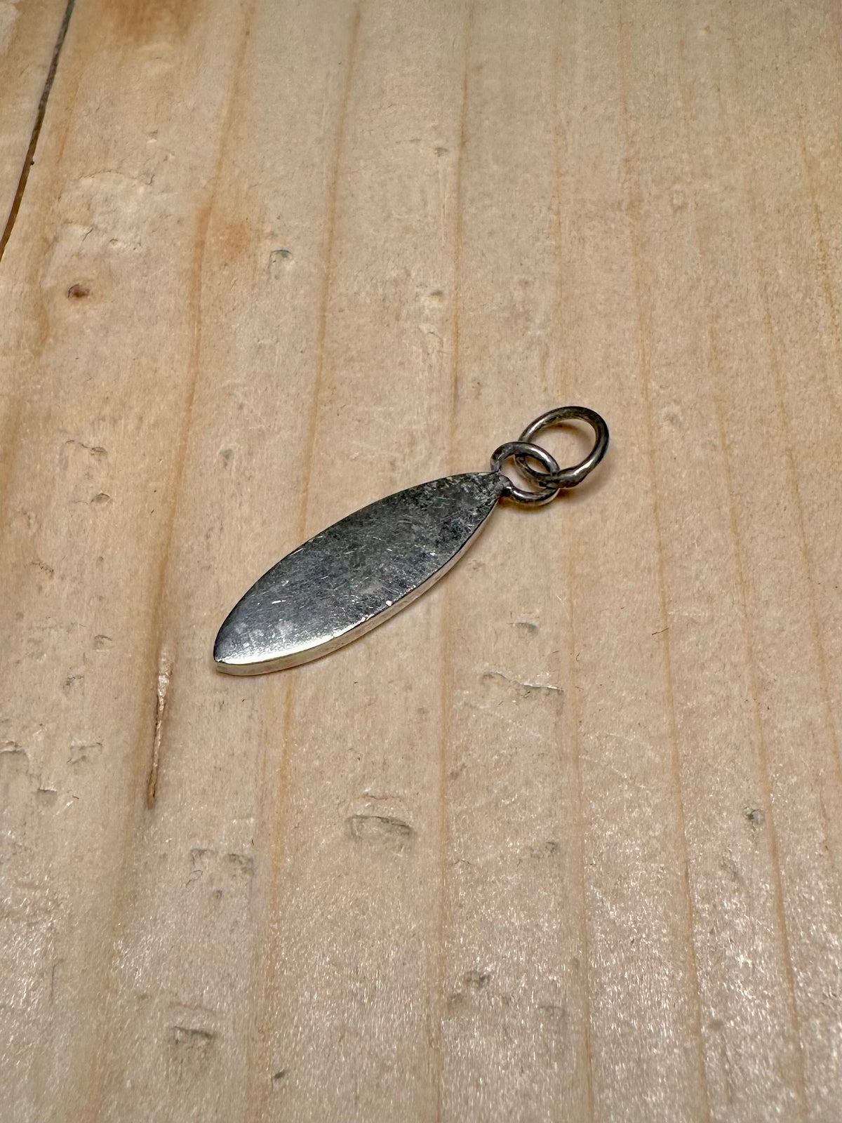 Oval Ingot 1976 Maker P&RB Hallmarked 925 Sterling Silver Pendant