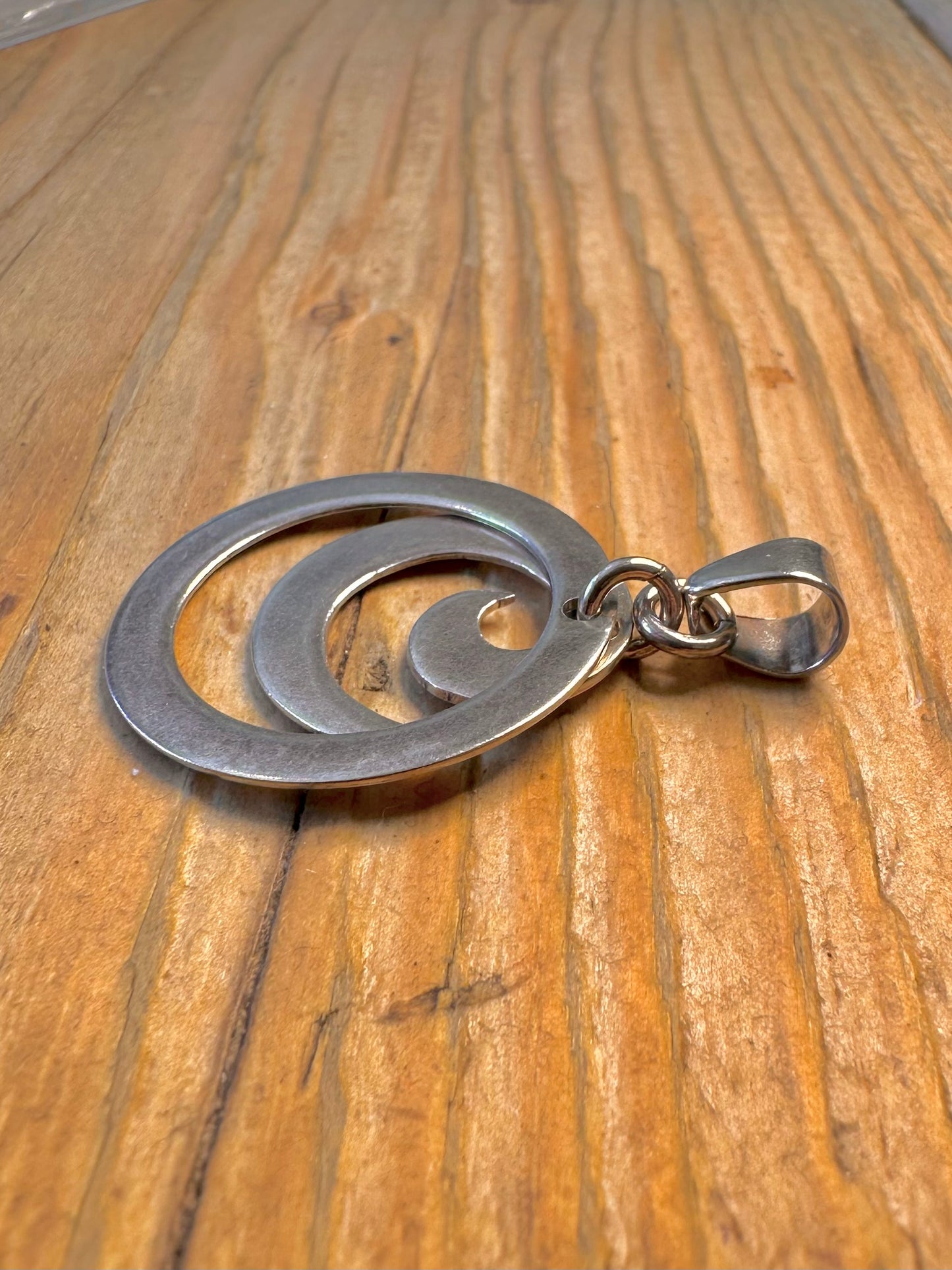 Abstract Swirl 925 Sterling Silver Pendant