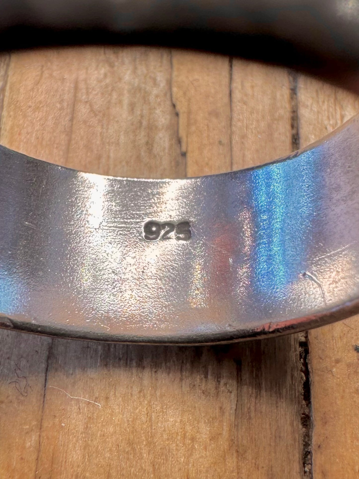 Chunky Rounded Band with Line Maker GM 925 Sterling Silver Size U Ring