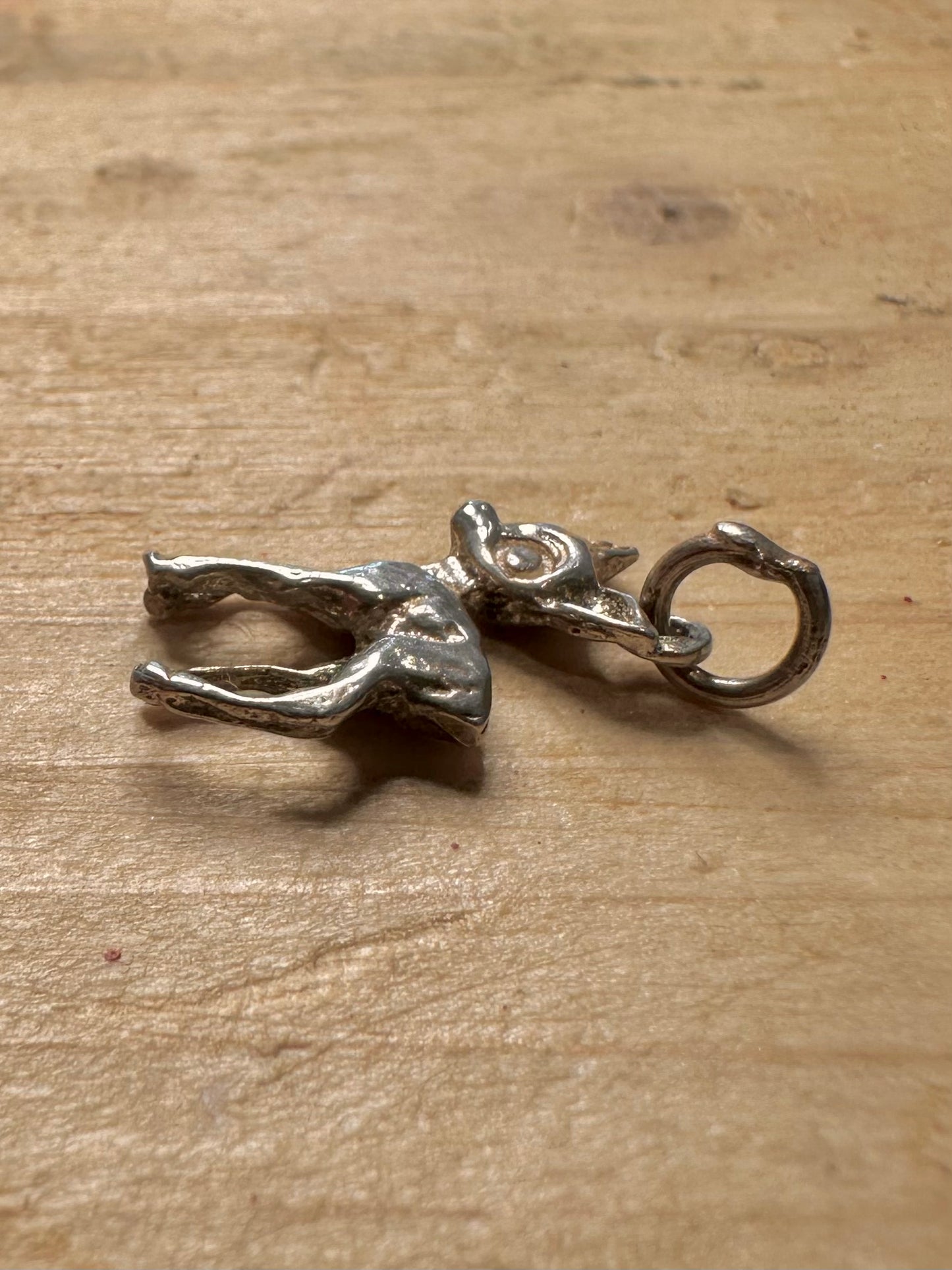 Vintage Bambi Deer 925 Silver Pendant