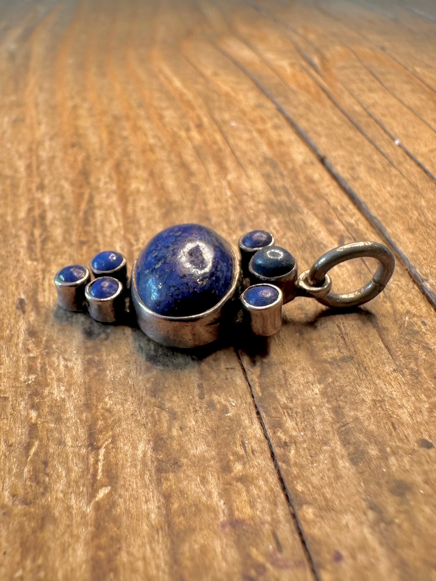 Lapis Lazuli Ornate 925 Sterling Silver Pendant