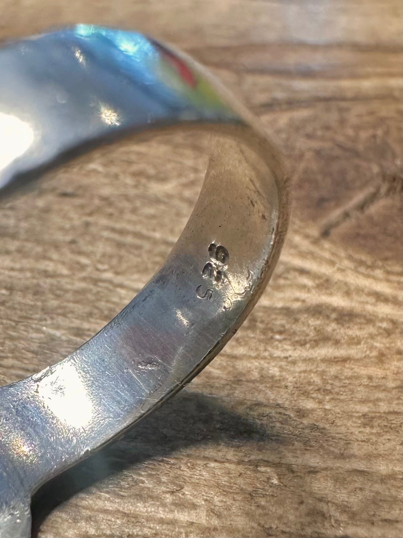 Vintage Wolf Head 925 Silver Size T Ring
