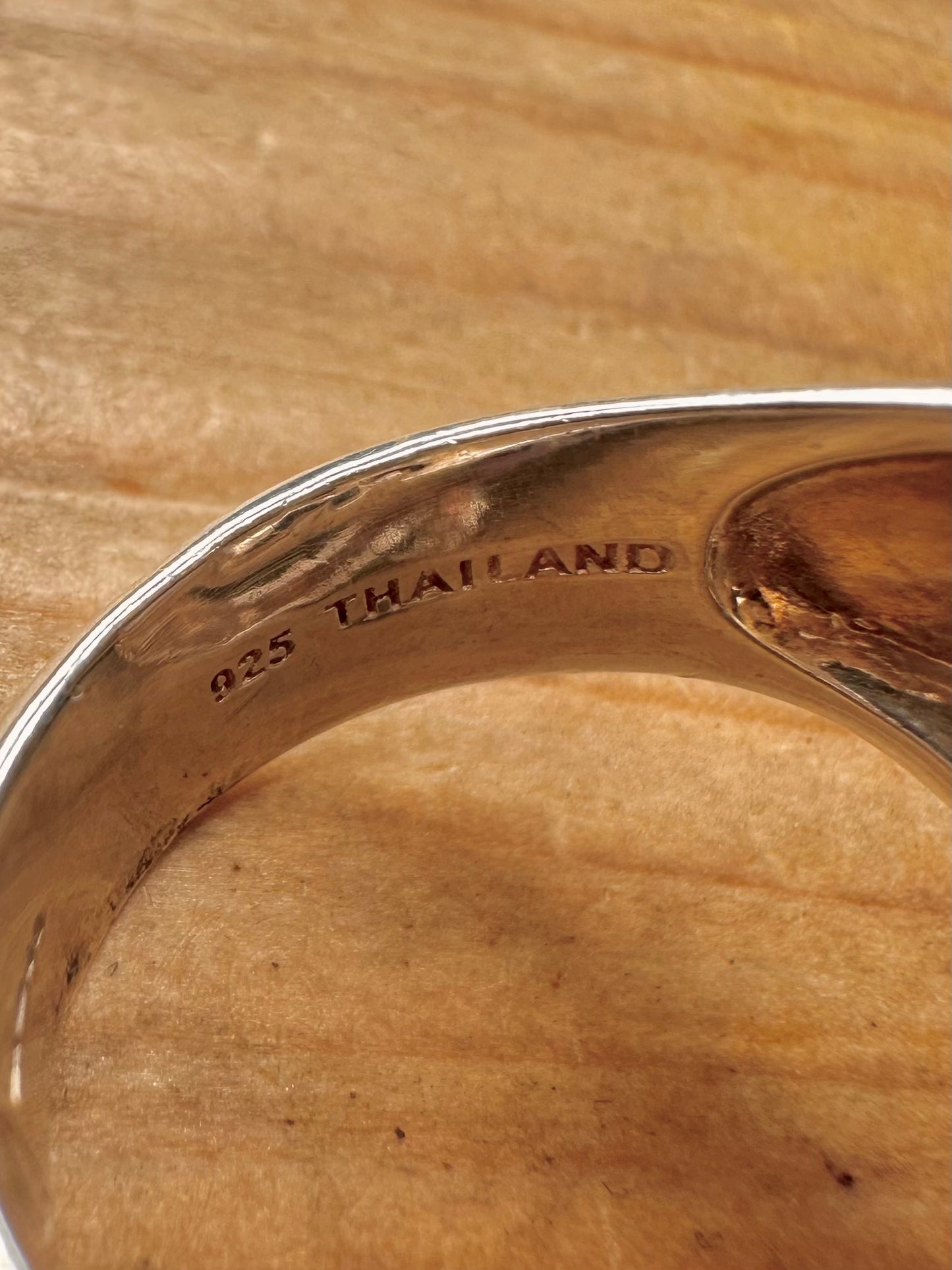 Moderner 2008 RLM Studio S-Kurve Schlange 925 Sterling Silber Ring Größe Q1/2