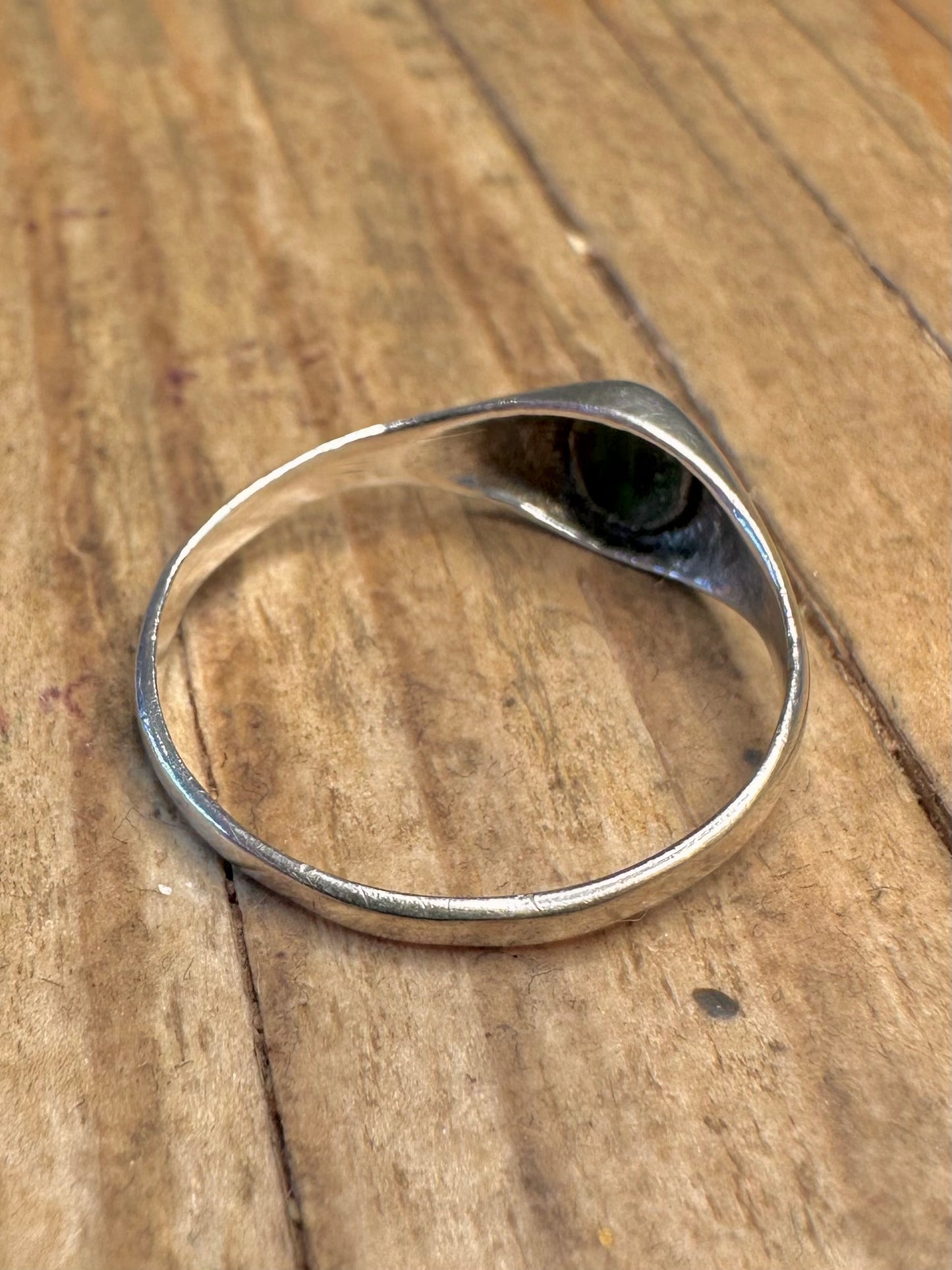 Malachit Siegelring 925 Sterling Silber Größe Q