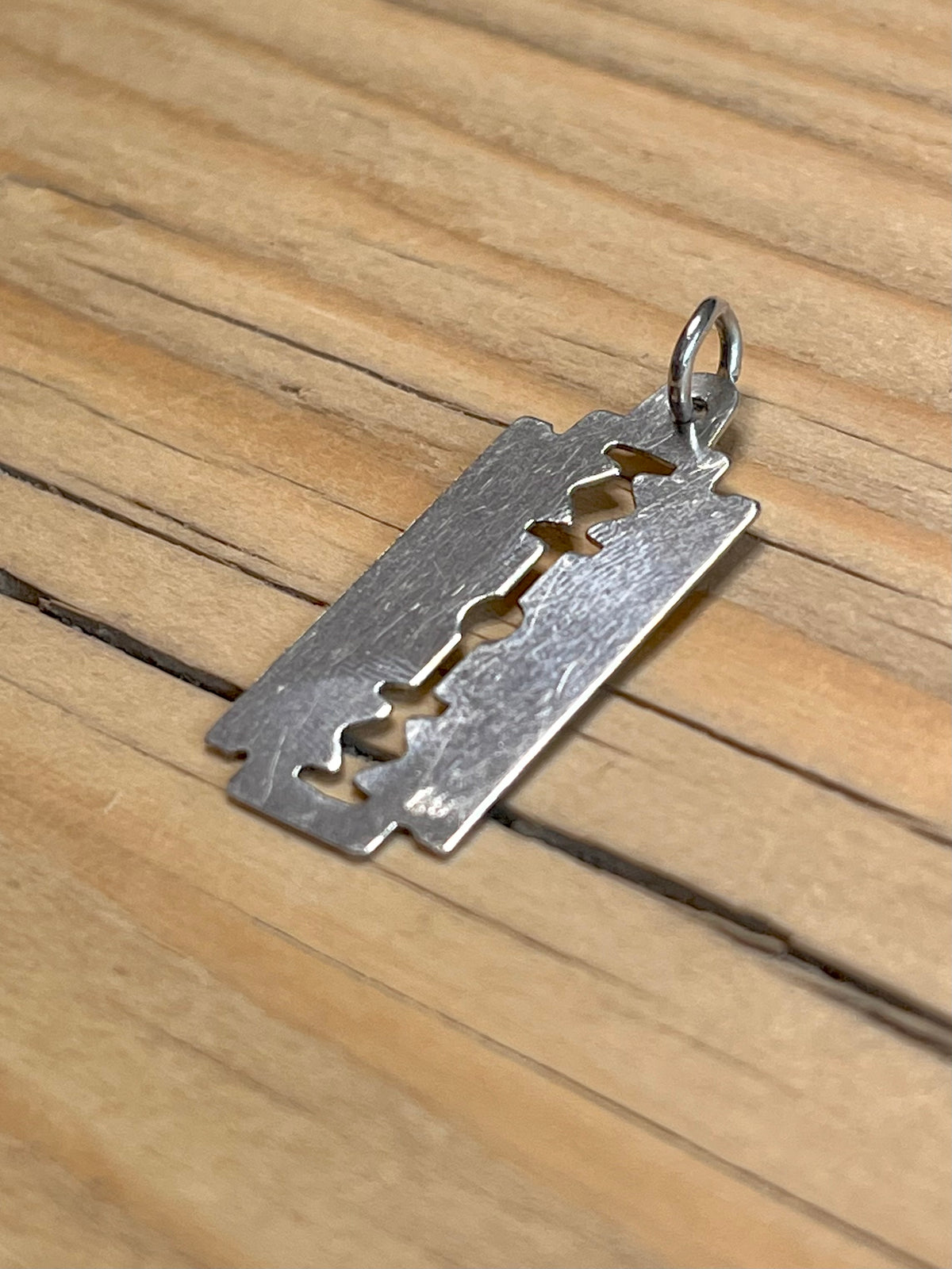Razor Blade 925 Sterling Silver Pendant