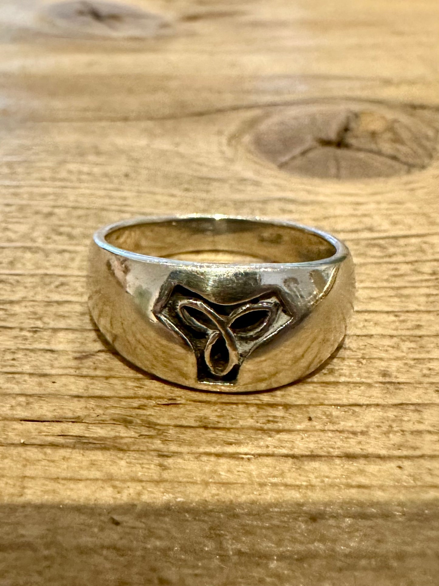 Vintage Celtic Knot 925 Silver Size N Ring