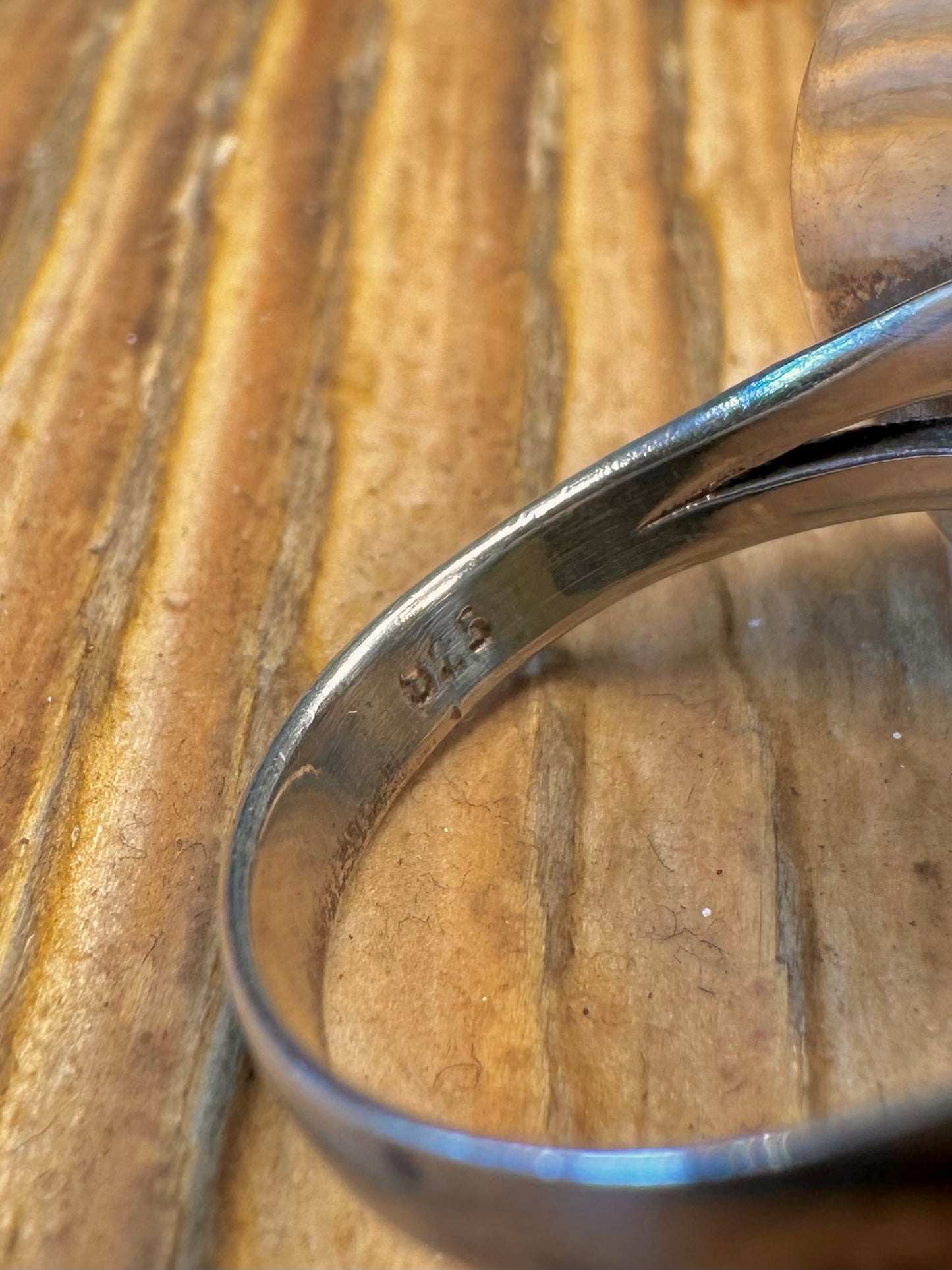 Turquoise Cabochon 925 Sterling Silver Size Q Ring