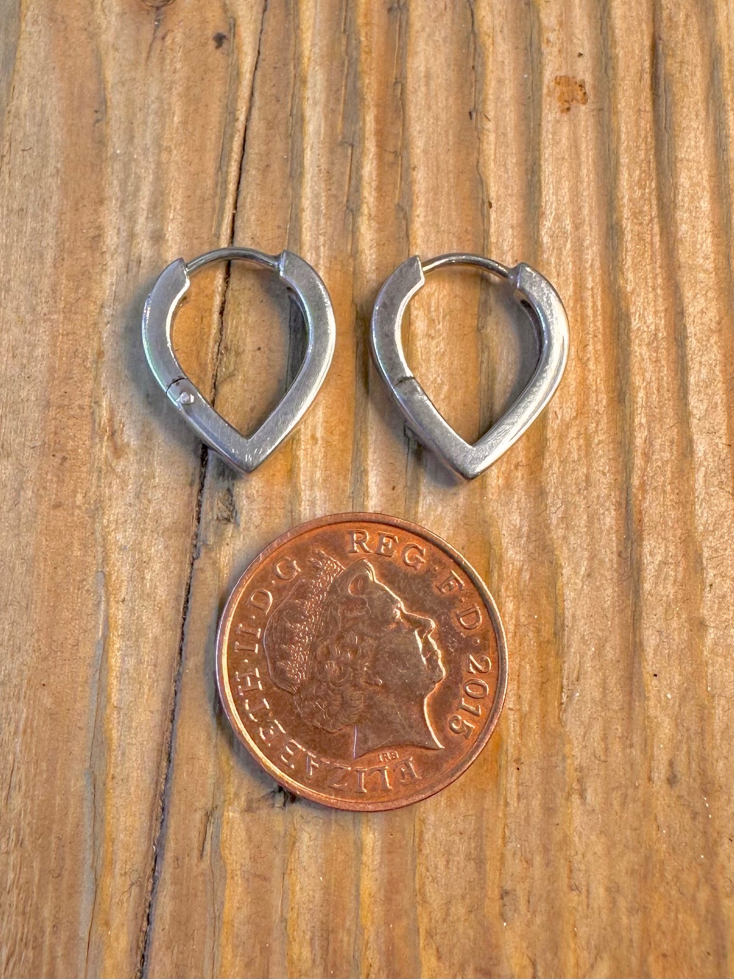 Pointed Hoops 925 Sterling Silver Earrings