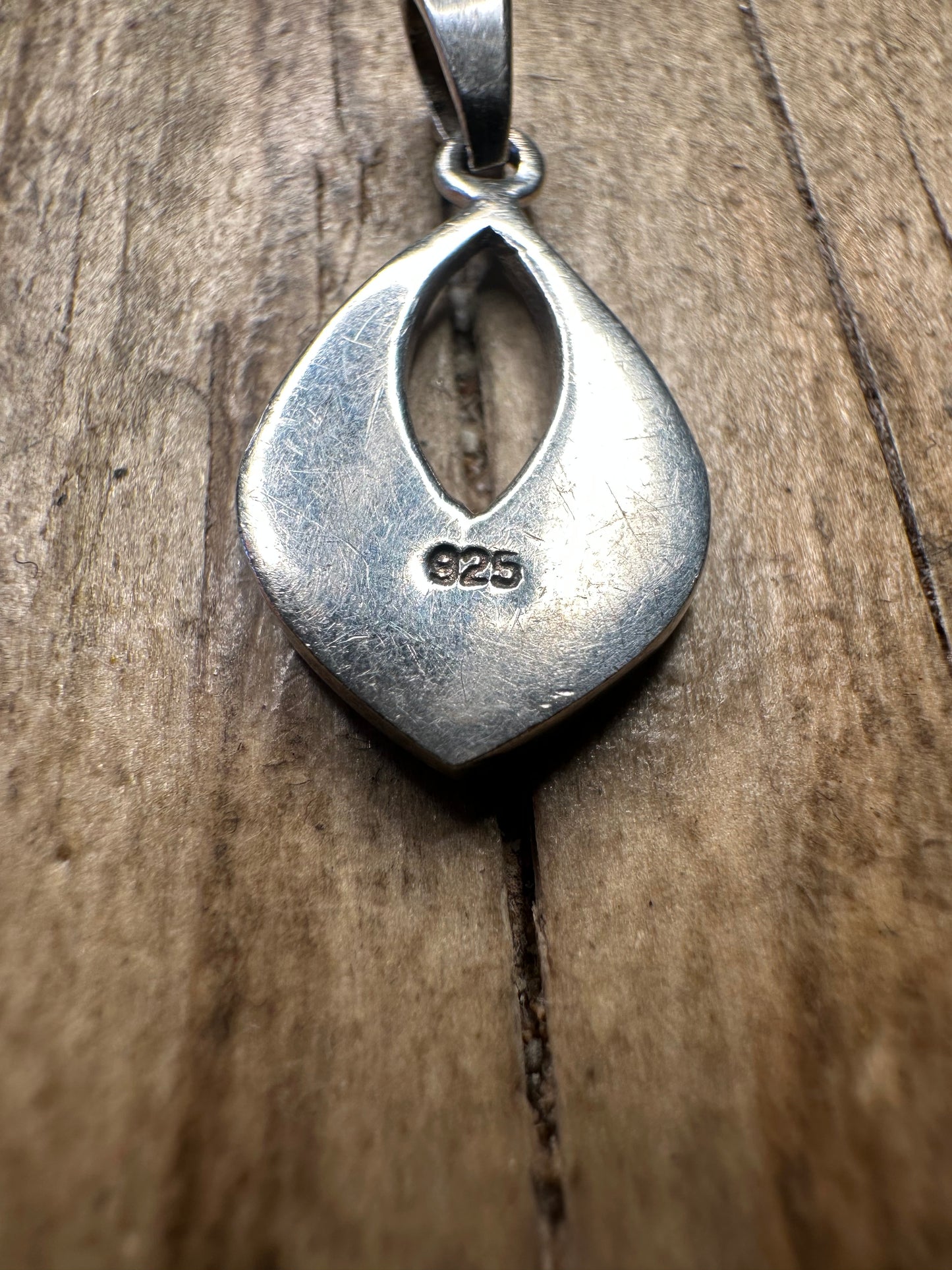 Vintage Abalone 925er Sterling Silber Anhänger
