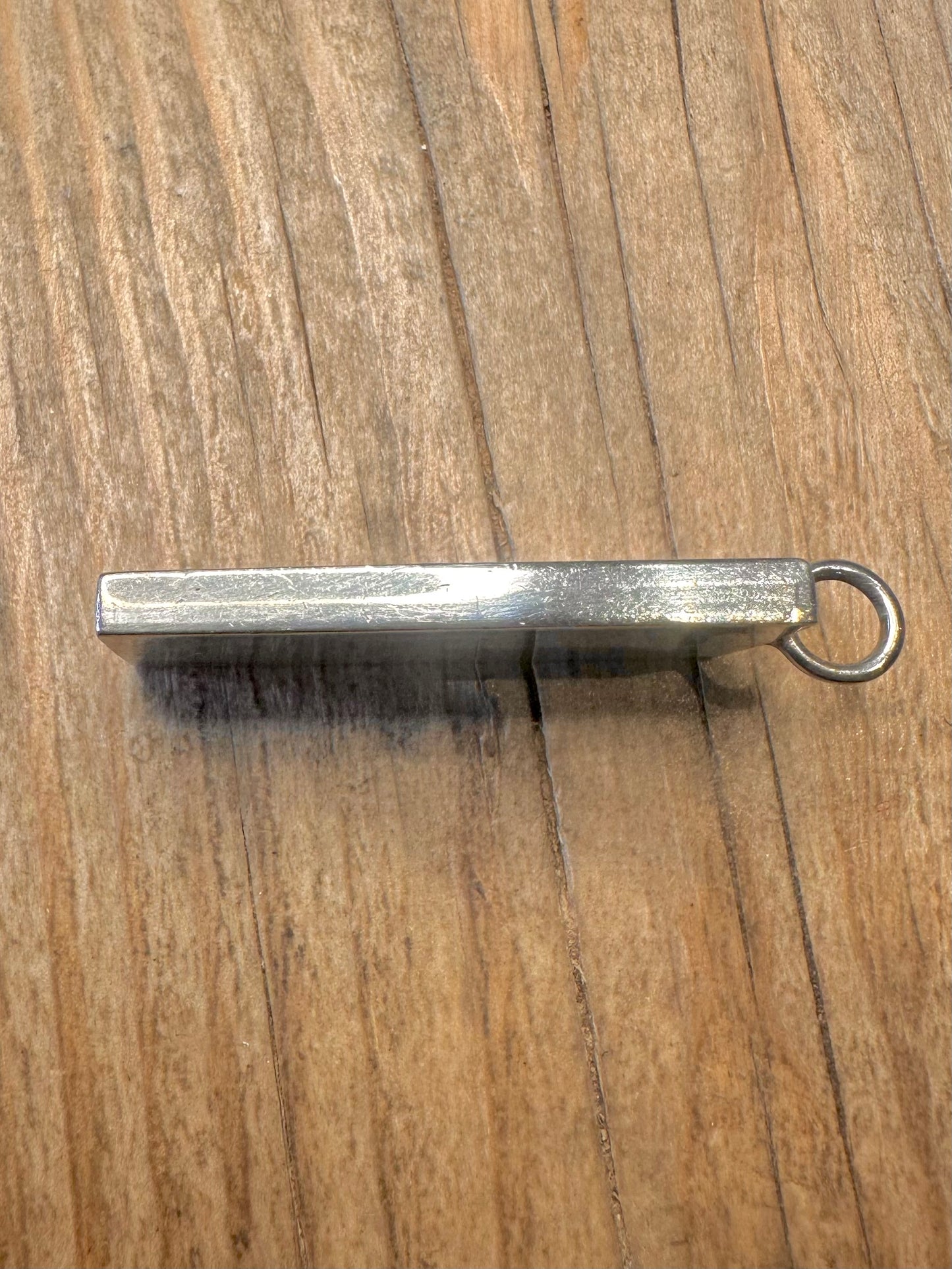 Vintage 1979 St Christopher Ingot 925 Sterling Silver Pendant