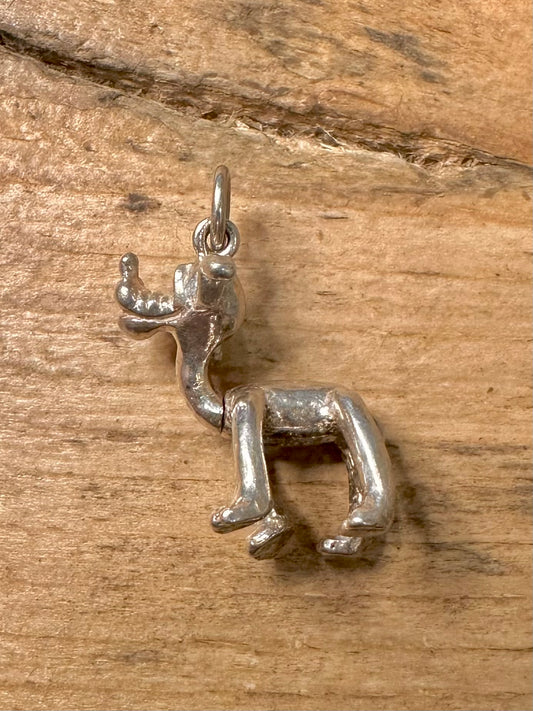 Vintage Pluto Moving Head Dog 925 Silver Pendant