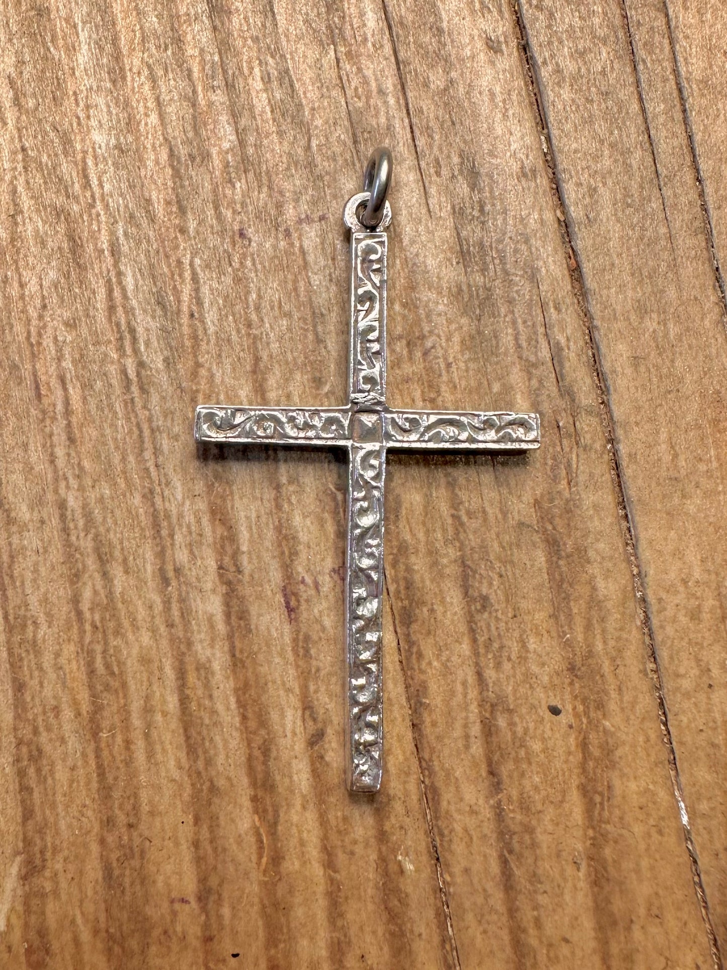 Cross 1976 Engraved 925 Sterling Silver Pendant