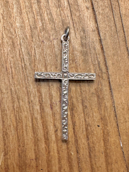 Cross 1976 Gravur 925 Sterlingsilber Anhänger