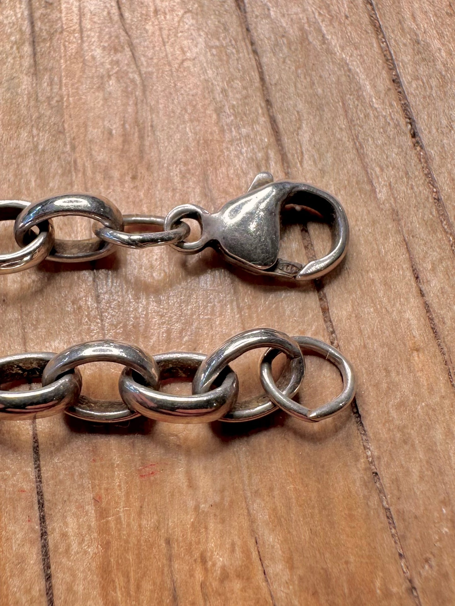 Vintage Belcher Chain 925 Sterling Silver Hallmarked 18.8 inch Necklace