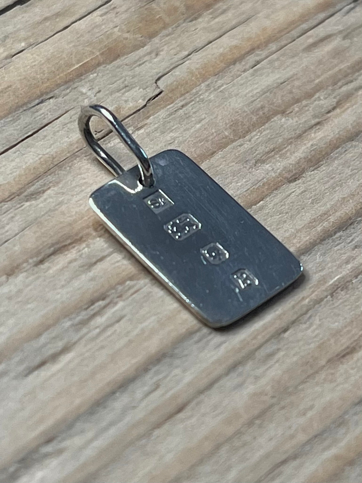 Small Ingot London 1937 Maker Se 925 Sterling Silver Pendant