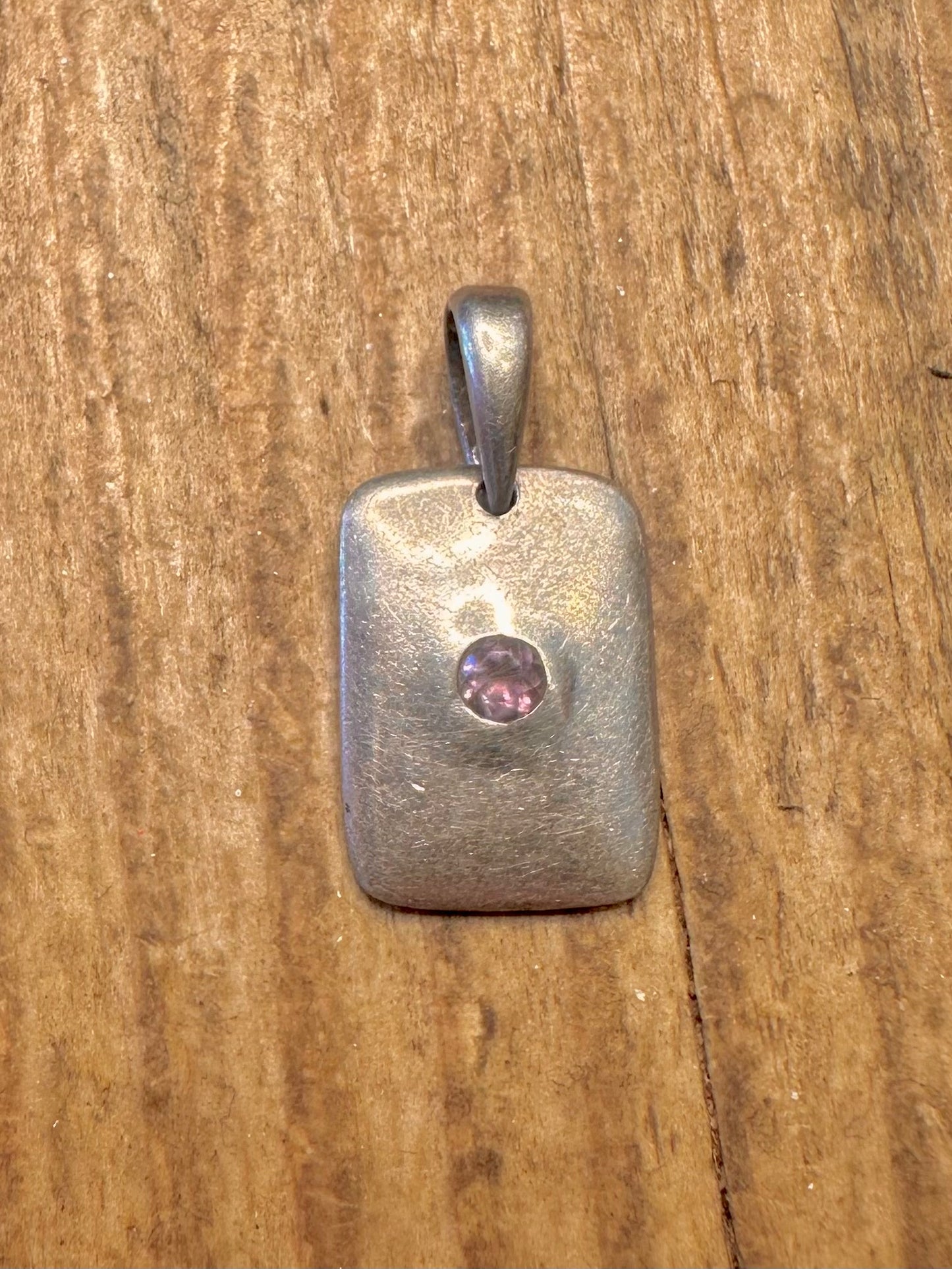 Amethystbarren-Anhänger aus 925er Sterlingsilber