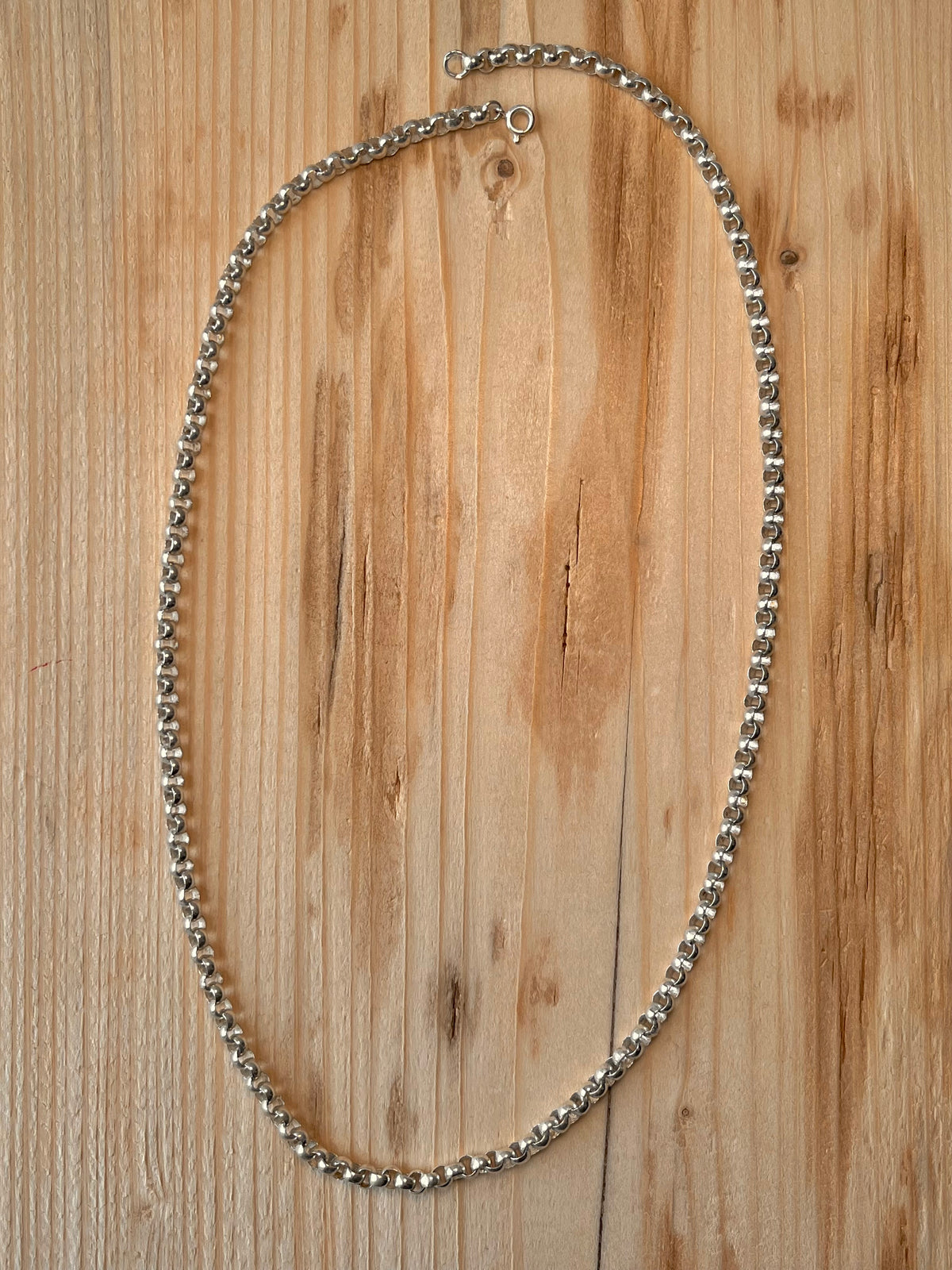 Belcher Chain 925 Sterling Silver 23 Inch Necklace