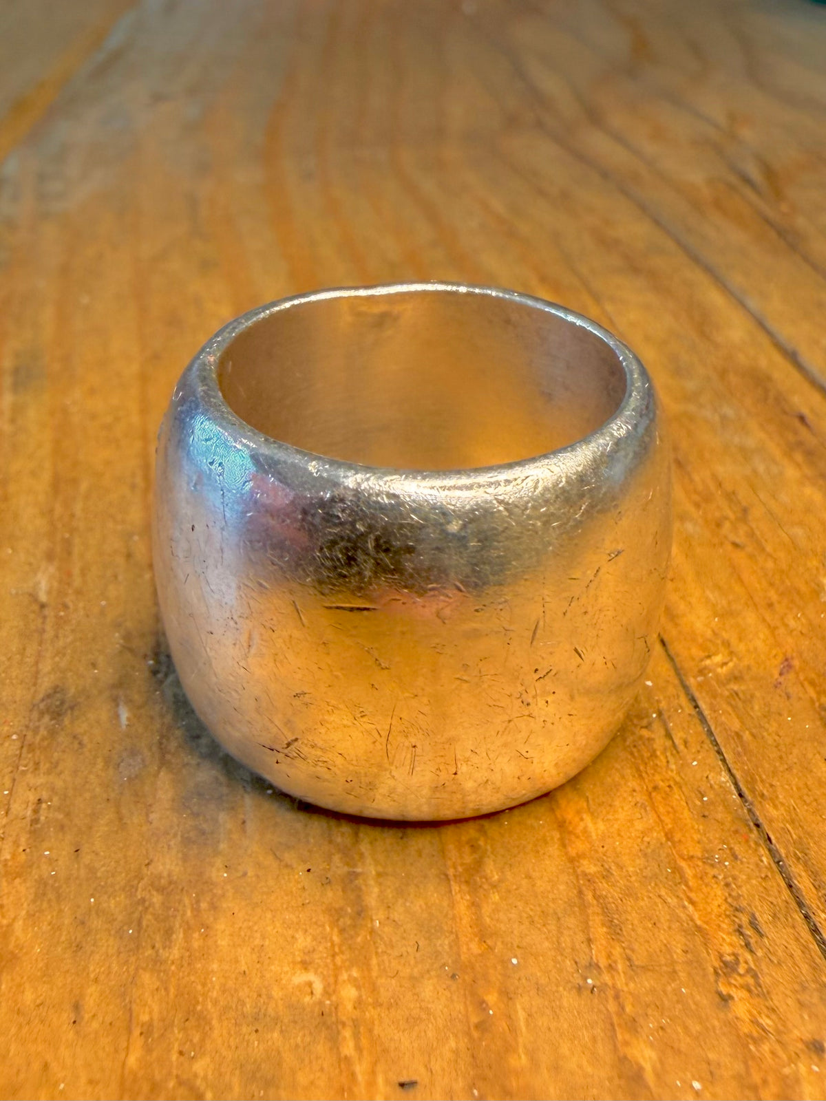 Chunky Heavy Band 925 Sterling Silver Size N Ring