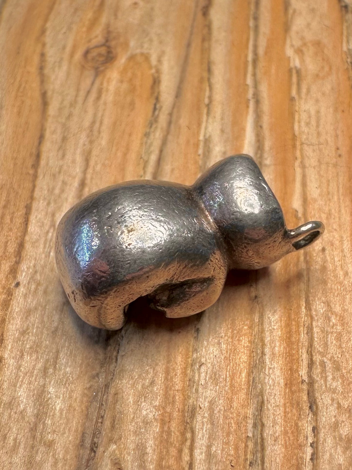 Vintage 1978 Boxing Gloves 925 Sterling Silver Charm Pendant