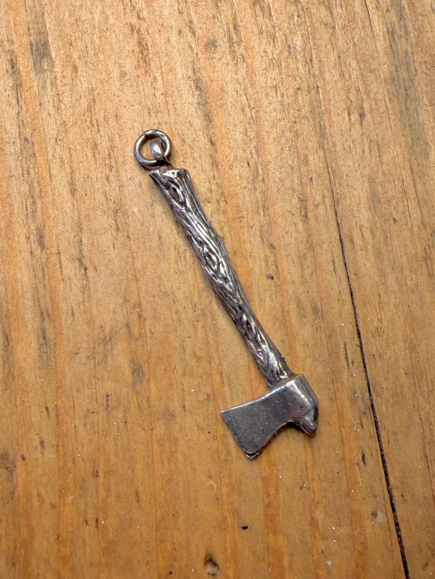 Detailed Axe 925 Sterling Silver Pendant
