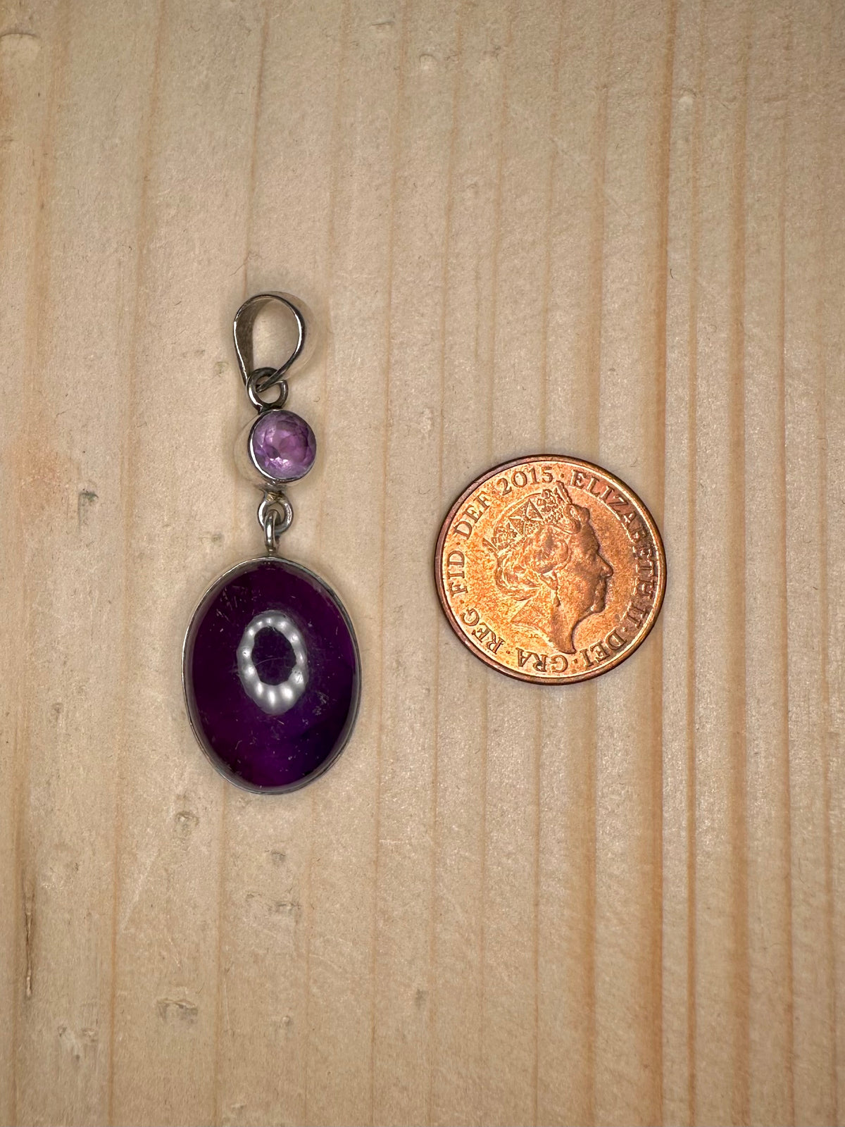 Amethyst Oval 925 Sterling Silver Pendant