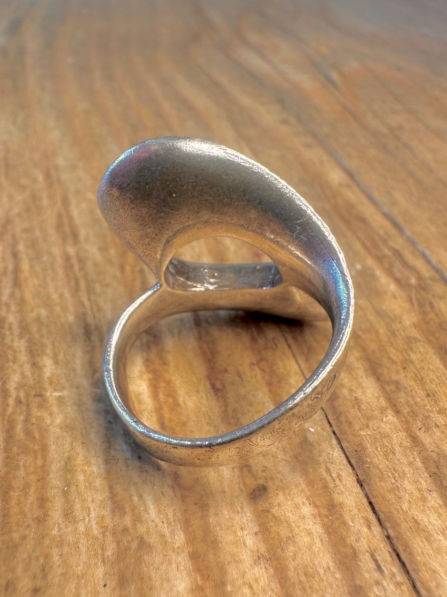 Bio MCM Eames Style 925 Sterling Silber Ring Größe L