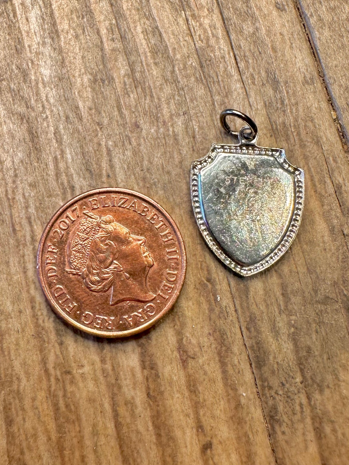 Los Angeles California Shield 925 Sterling Silver Charm Pendant