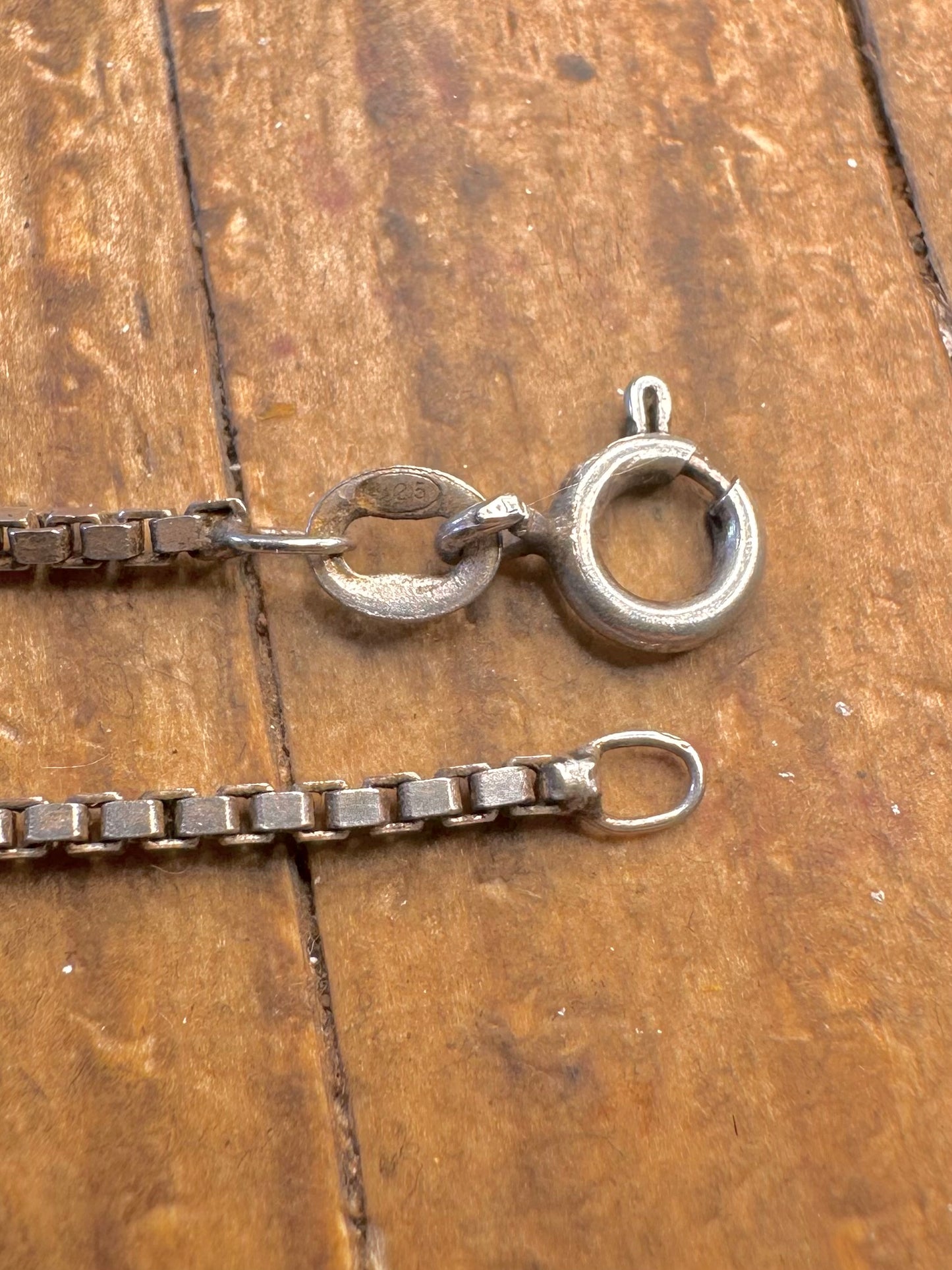 Box Chain 925 Sterling Silver 24 inch Necklace