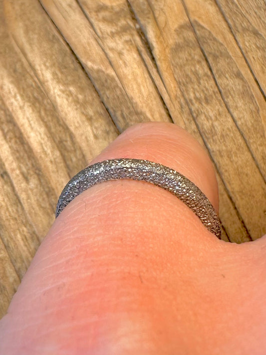 Links of London 2000 Textured Band 925 Sterling Silver Size K Ring